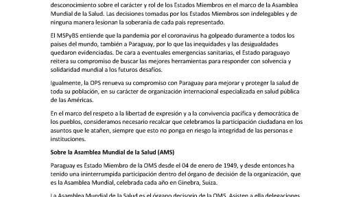 Nota de prensa